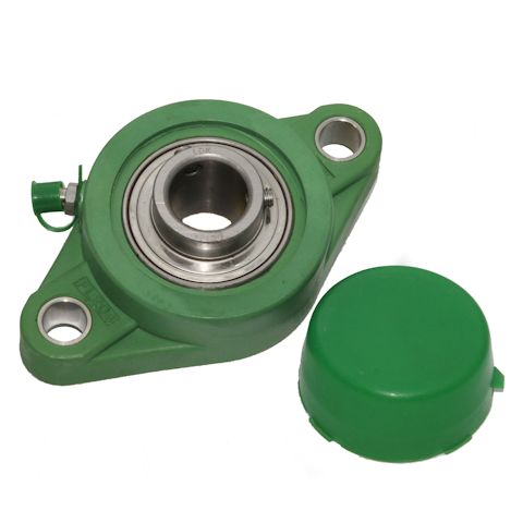 SFT25  NFL205 PREMIUM Normal duty 2 bolt thermoplastic flange self-lube housed unit with stainless steel insert bearing - Metric Thumbnail