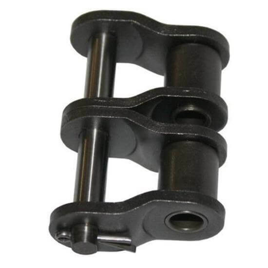 ANSI40-2-P Half Link 1/2" pitch American Spec duplex roller chain half single crank link Thumbnail
