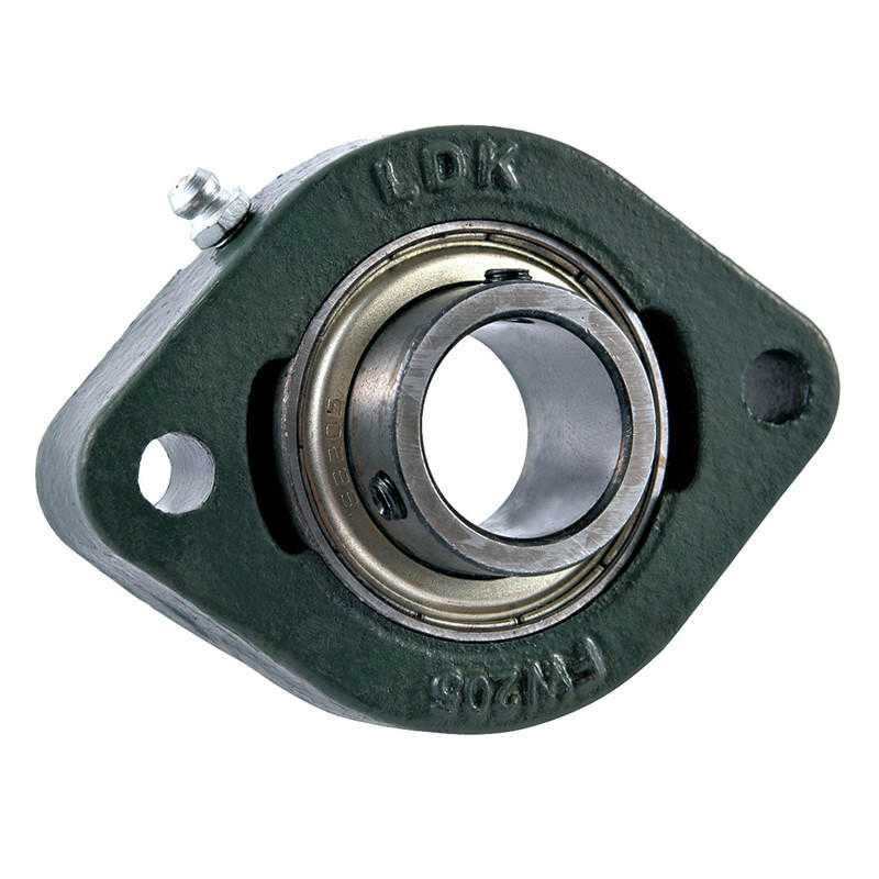 SBFW203 GENERIC 17mm Light duty 2 bolt cast iron flange self-lube housed unit - Metric Thumbnail