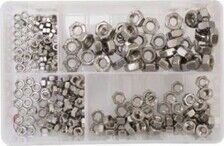 AT34 Assorted Stainless Steel Metric Nuts 250 Various Types BZP Thumbnail