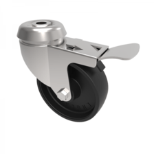 BZD75PLBH10SWB 75mm Castor Light Duty General Purpose castors available with either top plate or bolt hole fittings Thumbnail