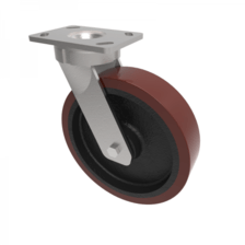 BZK250PTBJ 250mm Castor Heavy Duty General Purpose steel castors available with either top plate or bolt hole fittings Thumbnail