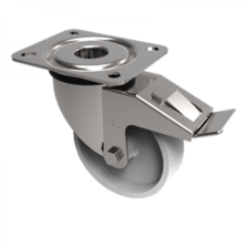 BZMM100PLBSWB 100mm Castor Medium Duty General Purpose castors available with either top plate or bolt hole fittings Thumbnail