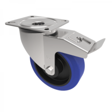 BZMM160RNBSWB 160mm Castor Medium Duty General Purpose castors available with either top plate or bolt hole fittings Thumbnail