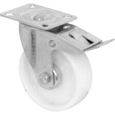 SSMM100NYSWB 100mm Stainless Castor Medium Duty General Purpose stainless steel castors available with either top plate or bolt hole fittings Thumbnail