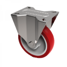 SSMMF150NP 150mm Stainless Castor Medium Duty General Purpose stainless steel castors with top plate fittings Thumbnail