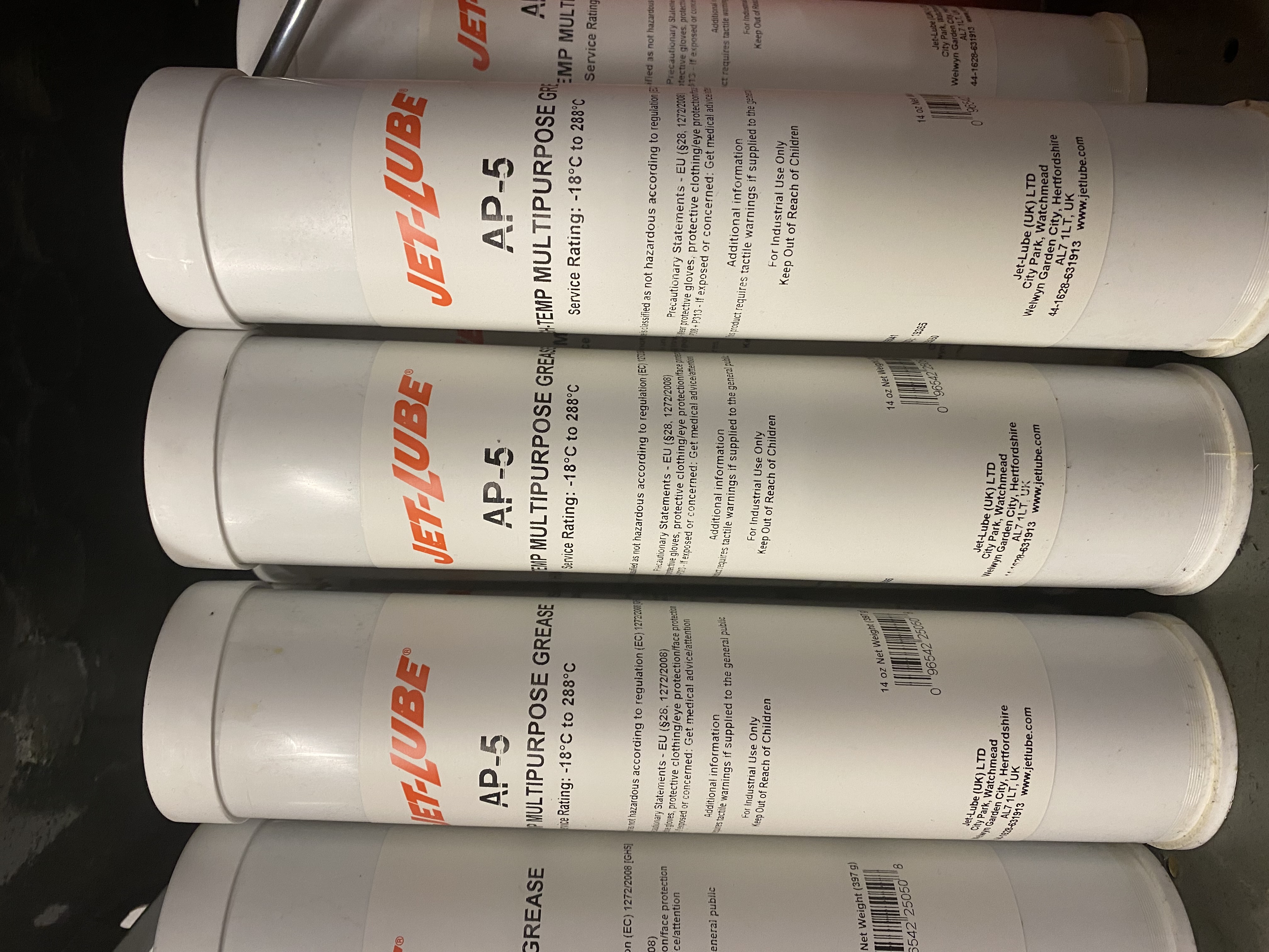 GREASE HIGH TEMPERATURE AP5 400g JET-LUBE CARTRIDGE