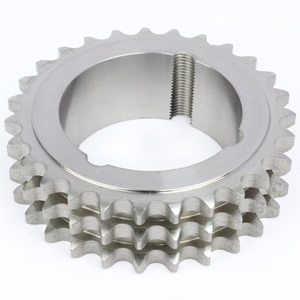 33-17 3/8 inch pitch triplex taper lock bore sprocket