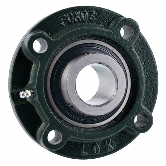 UCFCX17 GENERIC 85mm Heavy duty 4 bolt cast iron flange cartridge self-lube housed unit - Metric