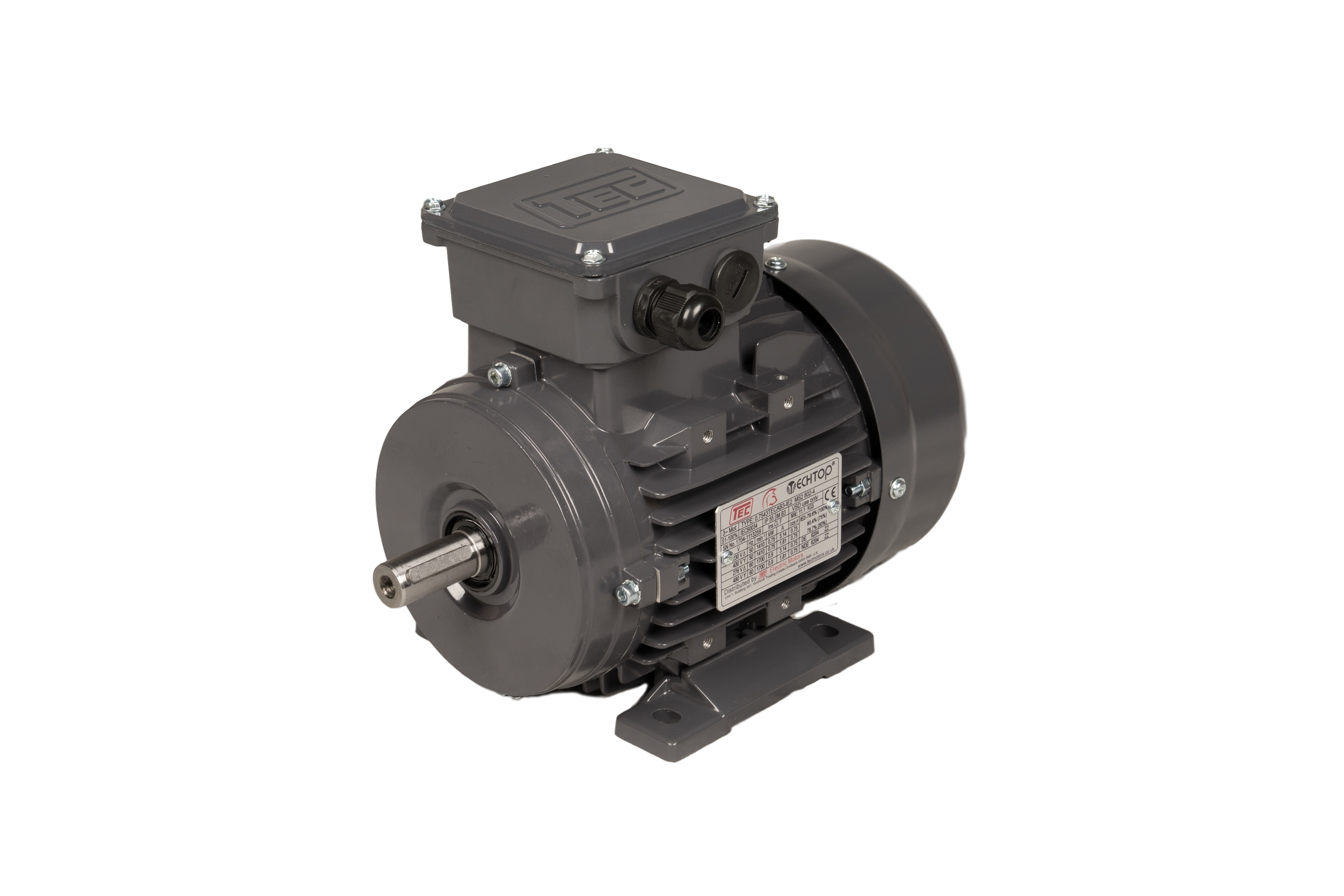 0.2523TECAB3 0.25kw, 2 pole, foot mounted motor B3 IE1 0.2523TECAB3
