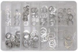 AT159 Assorted Aluminium Washers (260) Various Types 