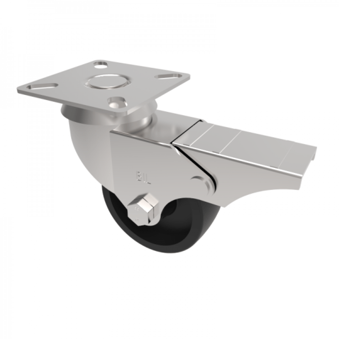 BZD50PLSWB 50mm Castor Light Duty General Purpose castors available with either top plate or bolt hole fittings