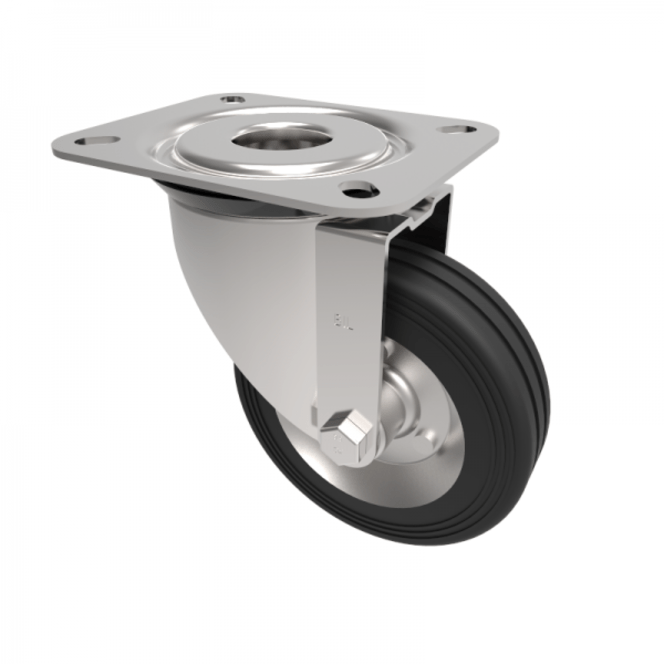BZMM100BSB 100mm Castor Medium Duty General Purpose castors available with either top plate or bolt hole fittings