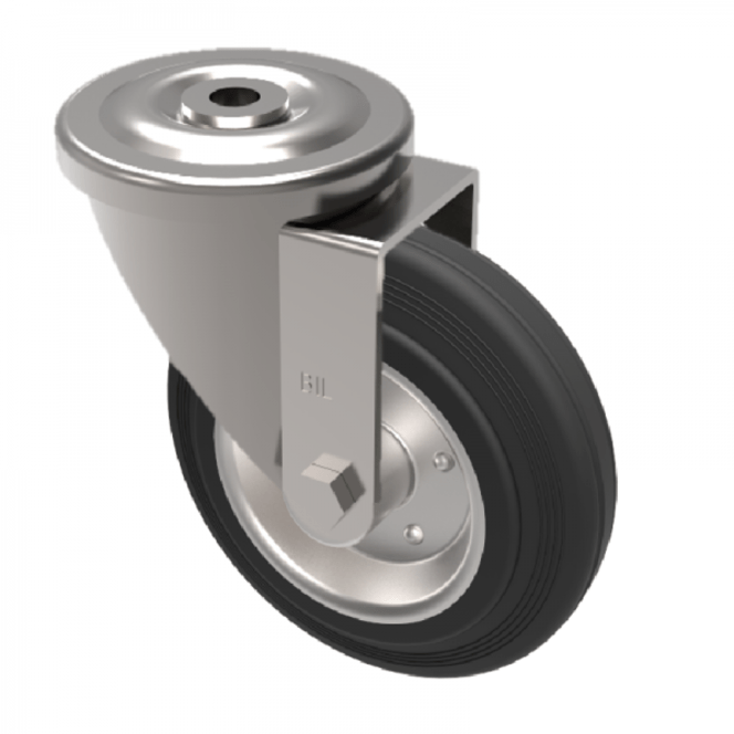 BZMM100BSBBH12 100mm Castor Medium Duty General Purpose castors available with either top plate or bolt hole fittings