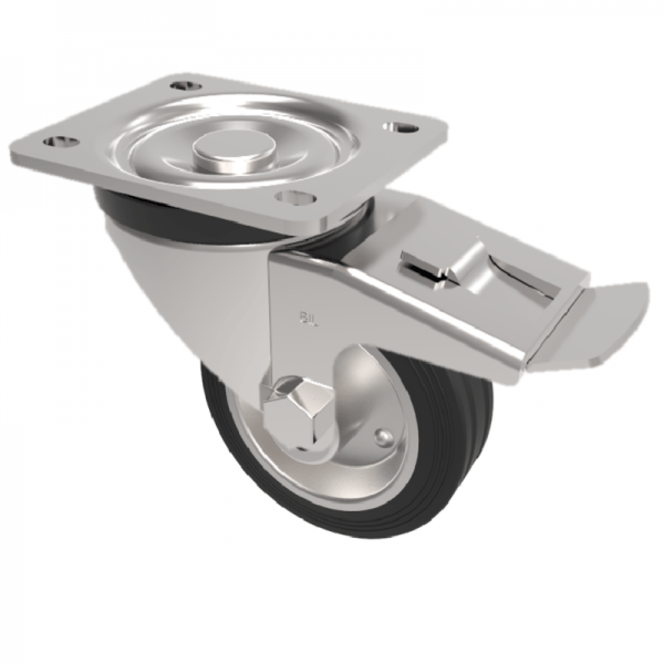BZMM100BSBSWB 100mm Castor Medium Duty General Purpose castors available with either top plate or bolt hole fittings