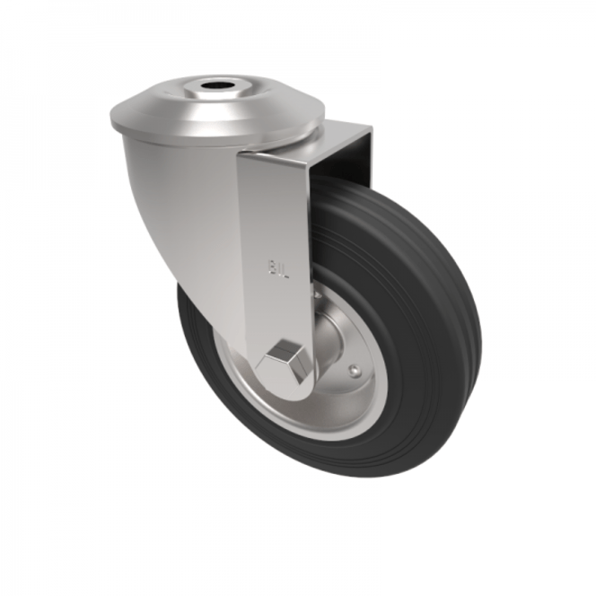 BZMM125BSBBH12 125mm Castor Medium Duty General Purpose castors available with either top plate or bolt hole fittings