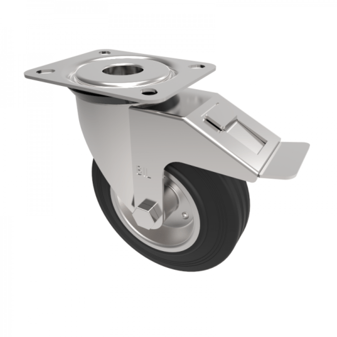 BZMM125BSBSWB 125mm Castor Medium Duty General Purpose castors available with either top plate or bolt hole fittings