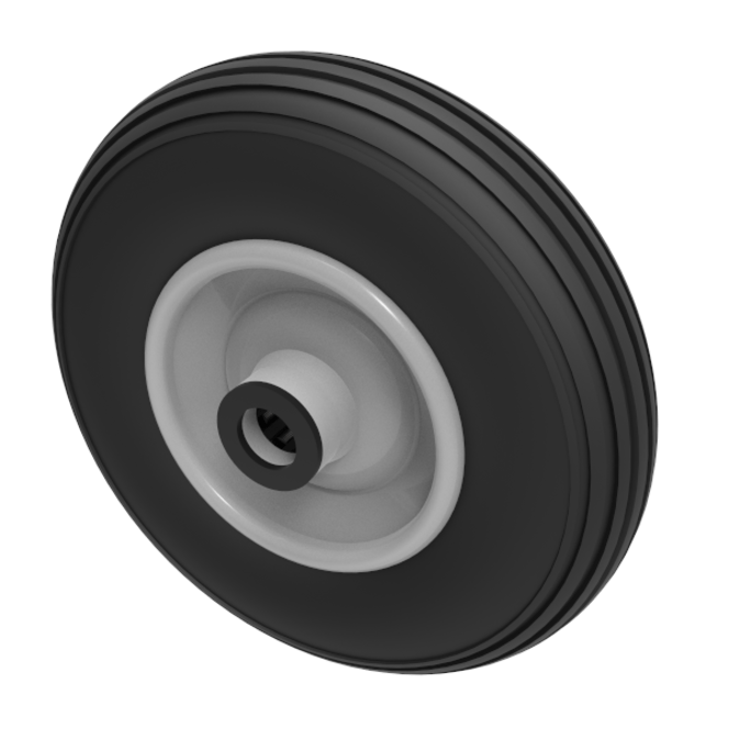 BZWPMR200202R 200mm Wheel Medium Duty Pneumatic Tyred Wheel Roller Bearing