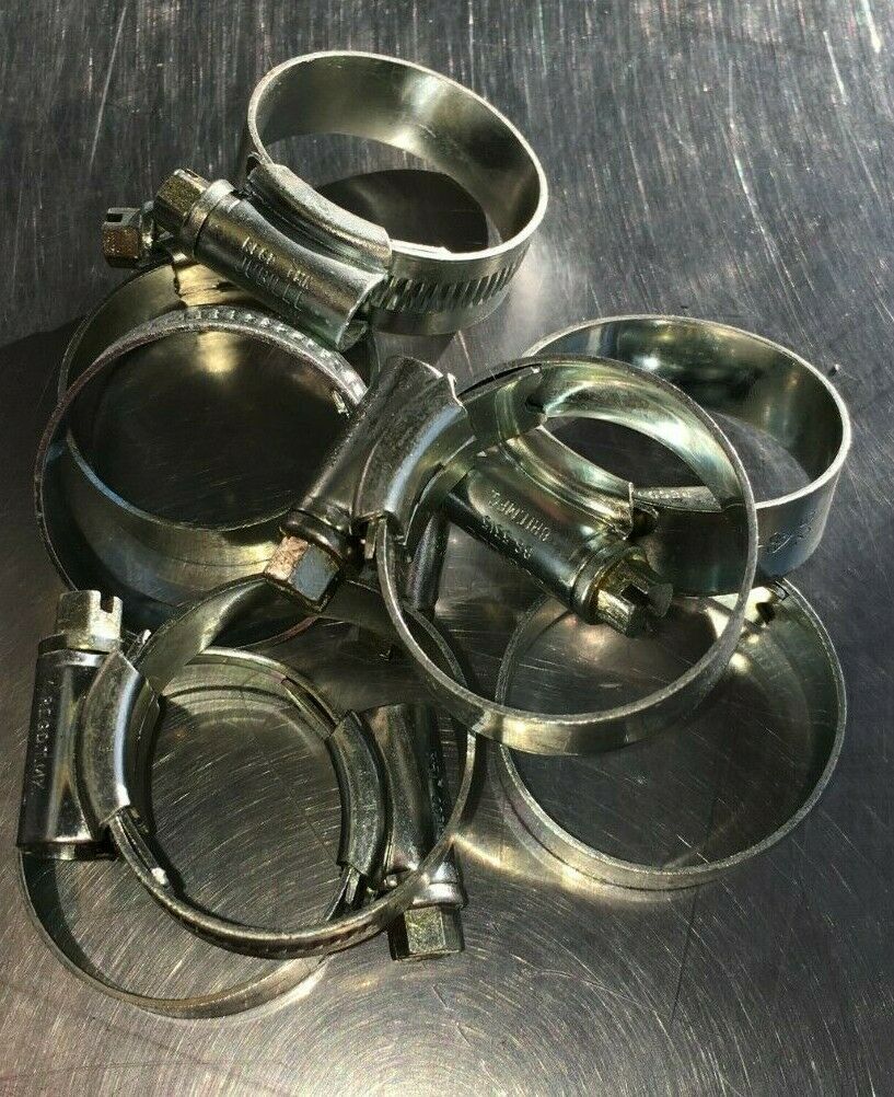 Genuine Jubilee Type Hose Clips Worm Drive Clamps Mild Steel Zinc 25mm-35mm Pack of 10 