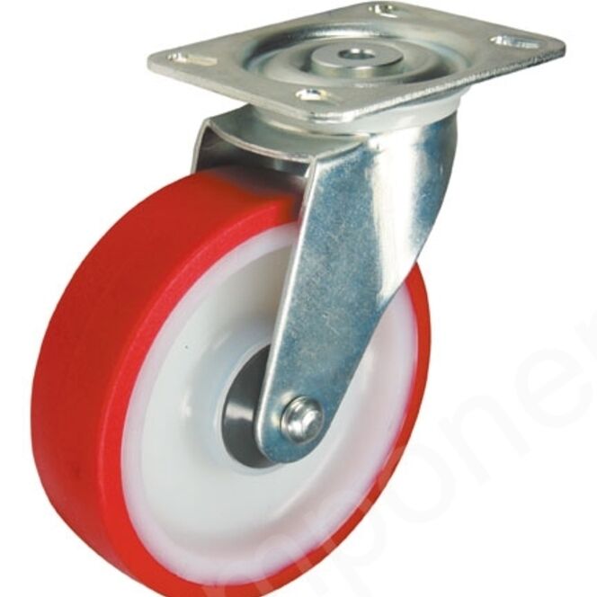SSMM100NP 100mm Stainless Castor Medium Duty General Purpose stainless steel castors available with either top plate or bolt hole fittings