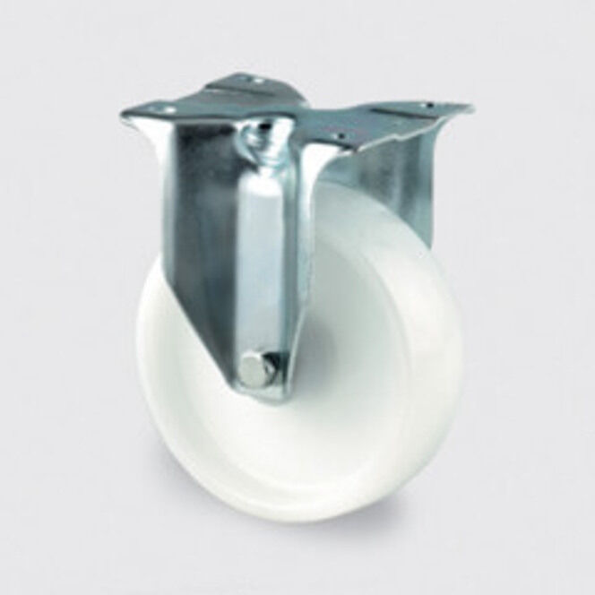 SSMMF200NY 200mm Stainless Castor Medium Duty General Purpose stainless steel castors with top plate fittings